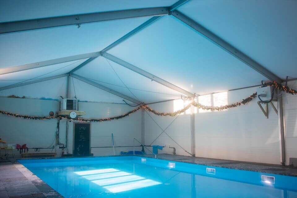 sportaccommodatie tent