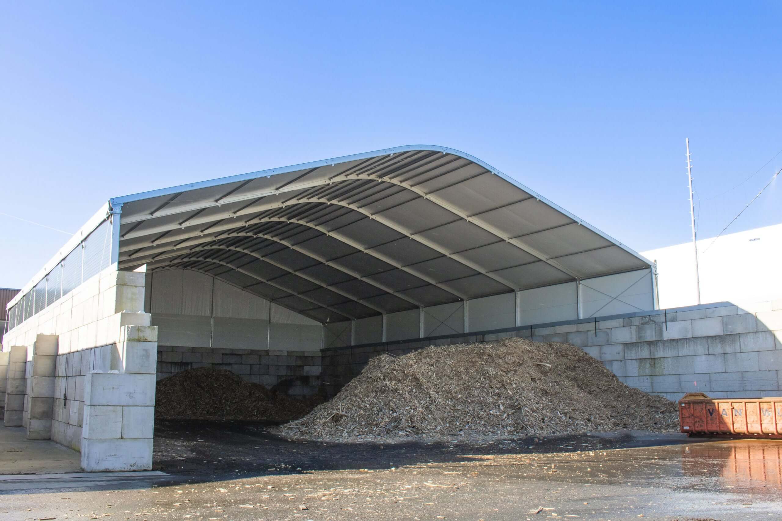 flexibele overkapping voor de winter