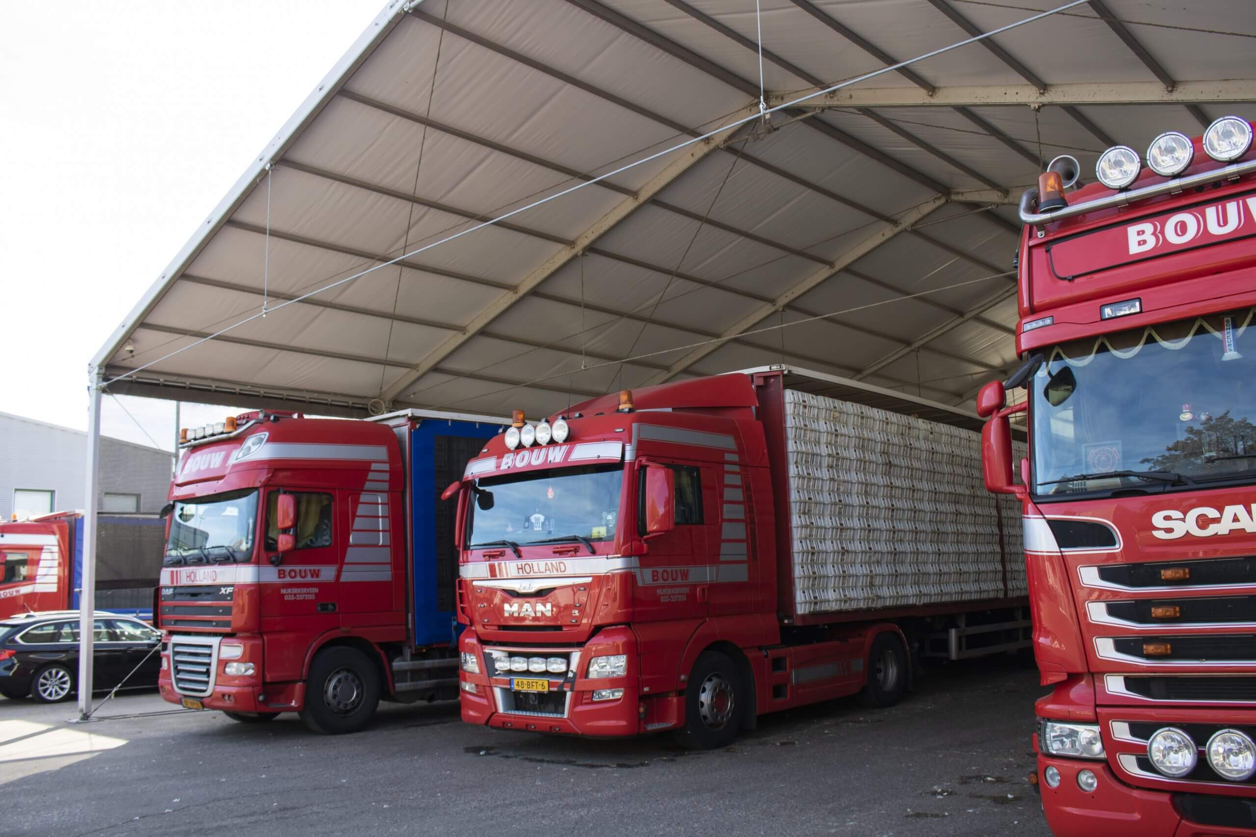 flexibele overkapping voor de winter